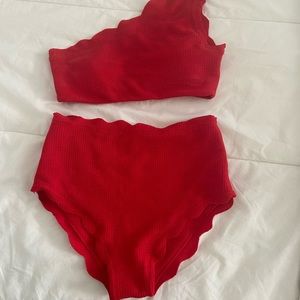 High waisted & one shoulder bikini